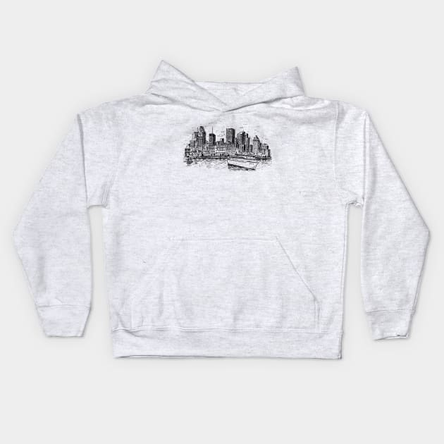 Montreal Kids Hoodie by TeesAndTheCities